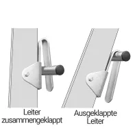 Haken für Stufenleiter 2er Set - senkrechte Aufbewahrung - FE-010/1